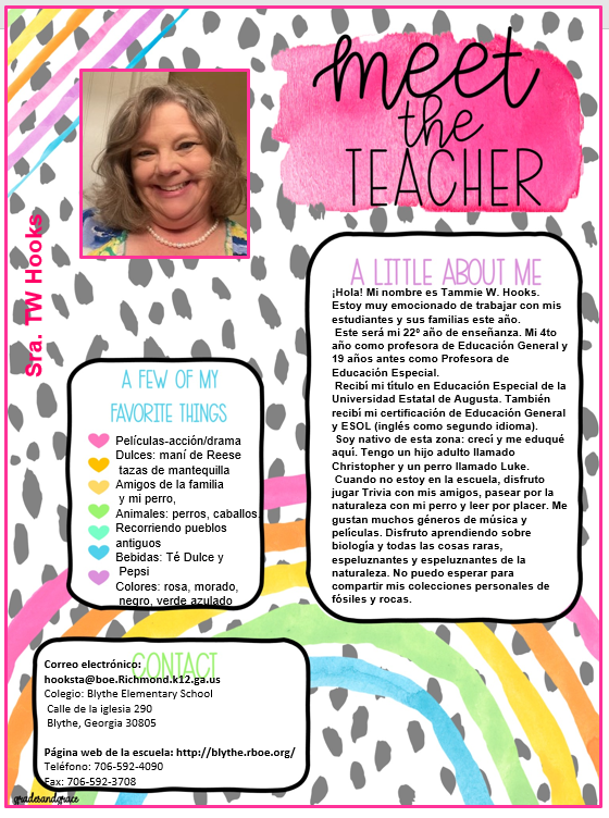 2024-2025 Meet the Teacher-Spanish